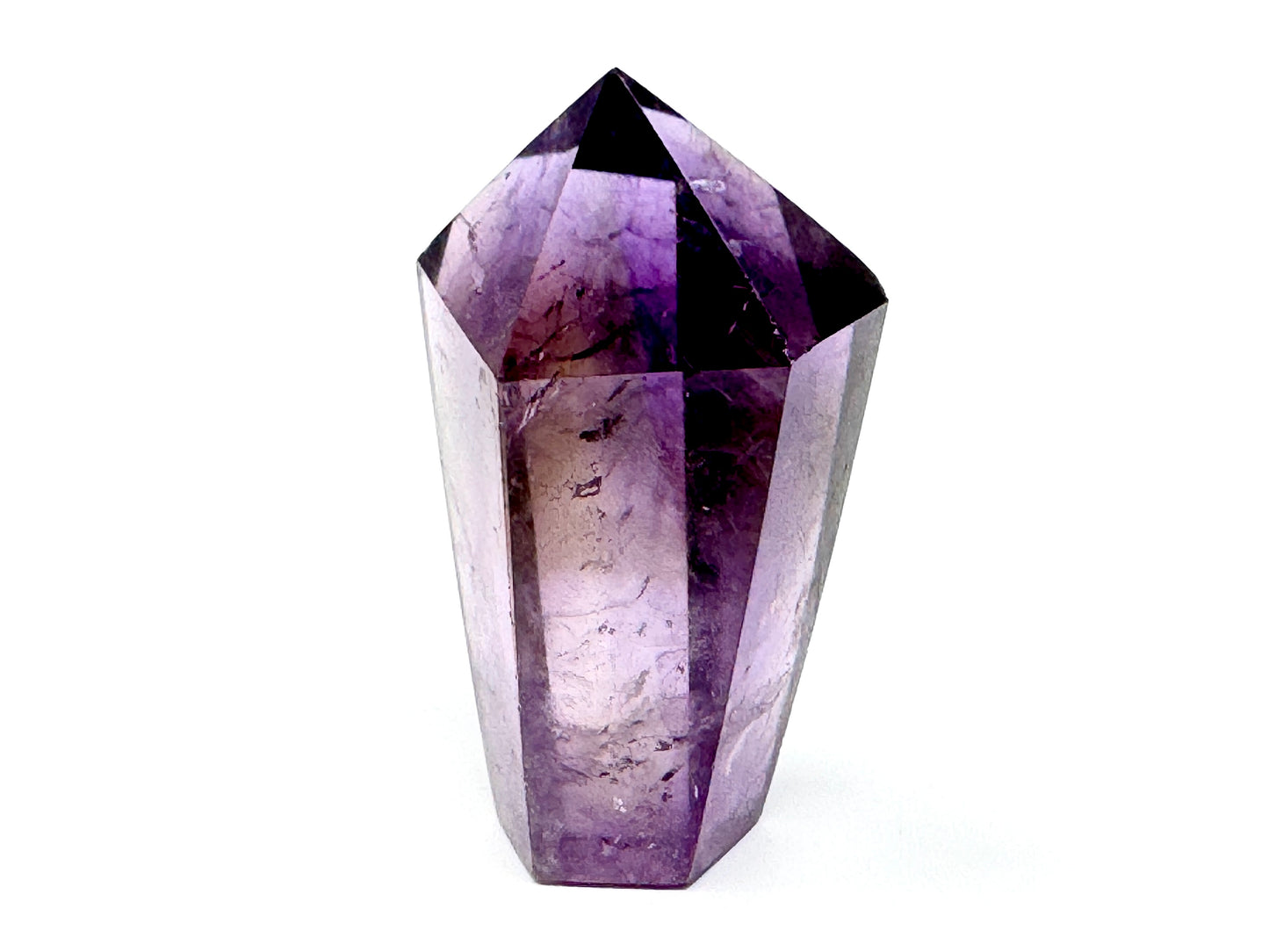 Polished Amethyst Quartz Crystal Point 5.4cm