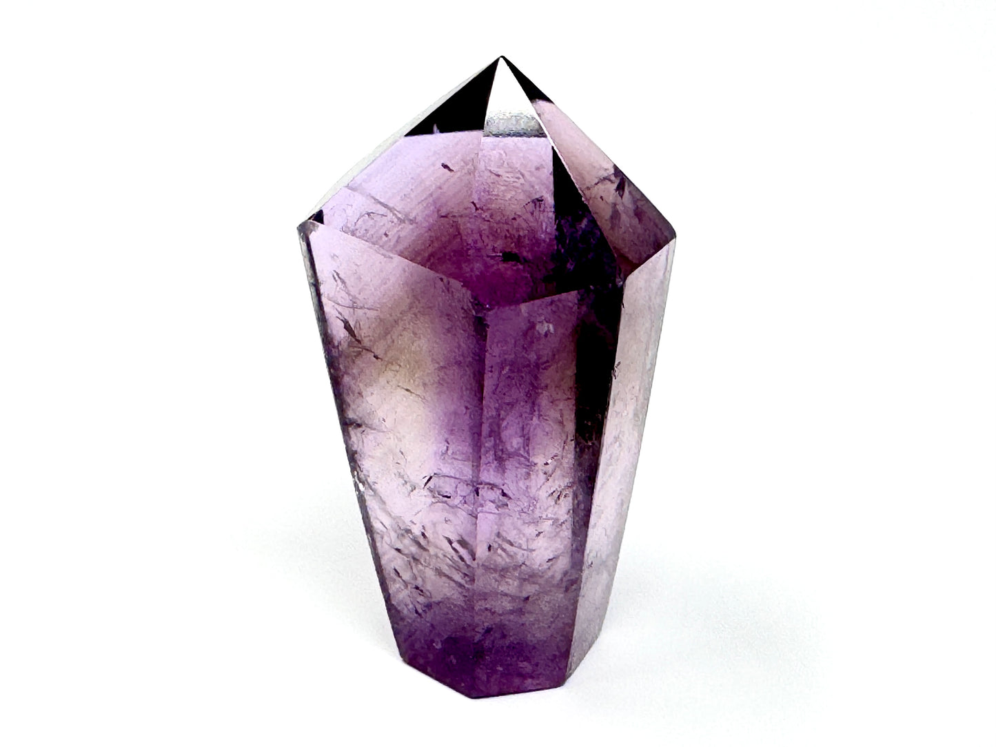 Polished Amethyst Quartz Crystal Point 5.4cm