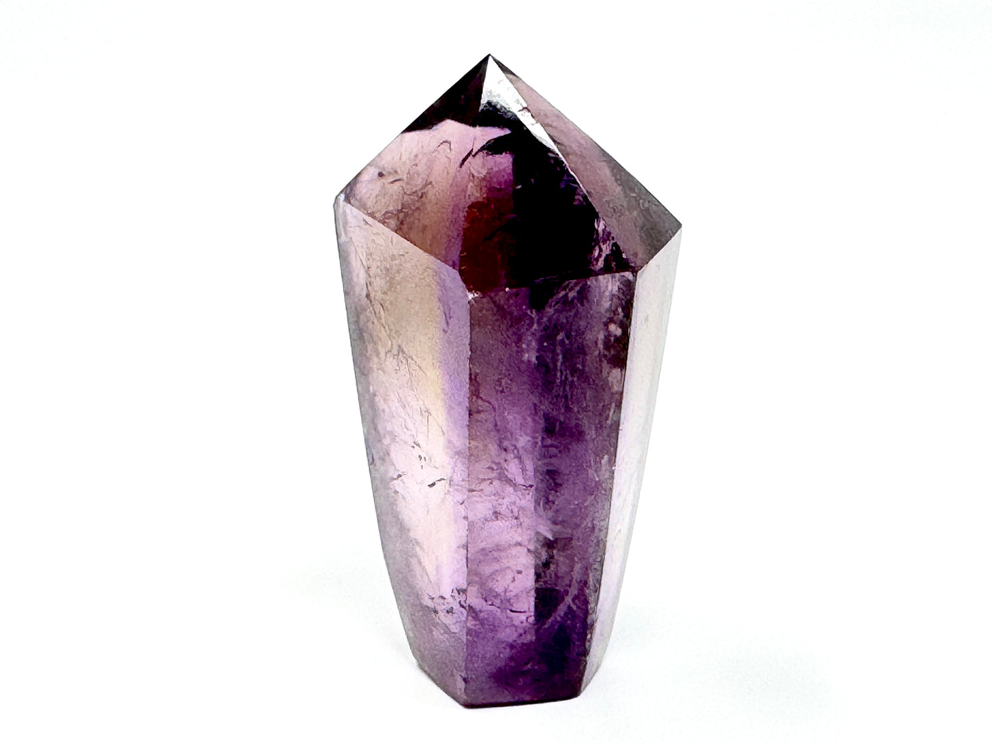 Polished Amethyst Quartz Crystal Point 6.3cm