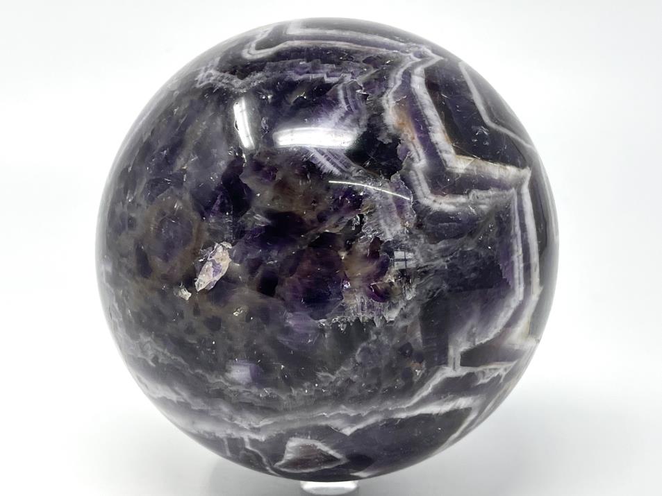 Chevron Amethyst Crystal Sphere Large 11.9cm