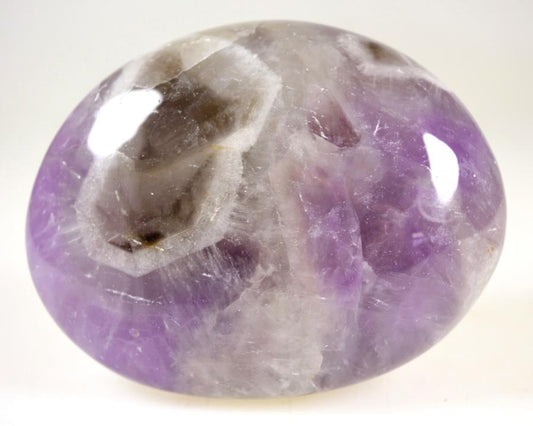 Chevron Amethyst Crystal Pebble Large 8.1cm