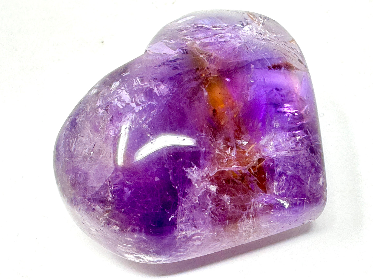 Ametrine Quartz Crystal Heart 5cm