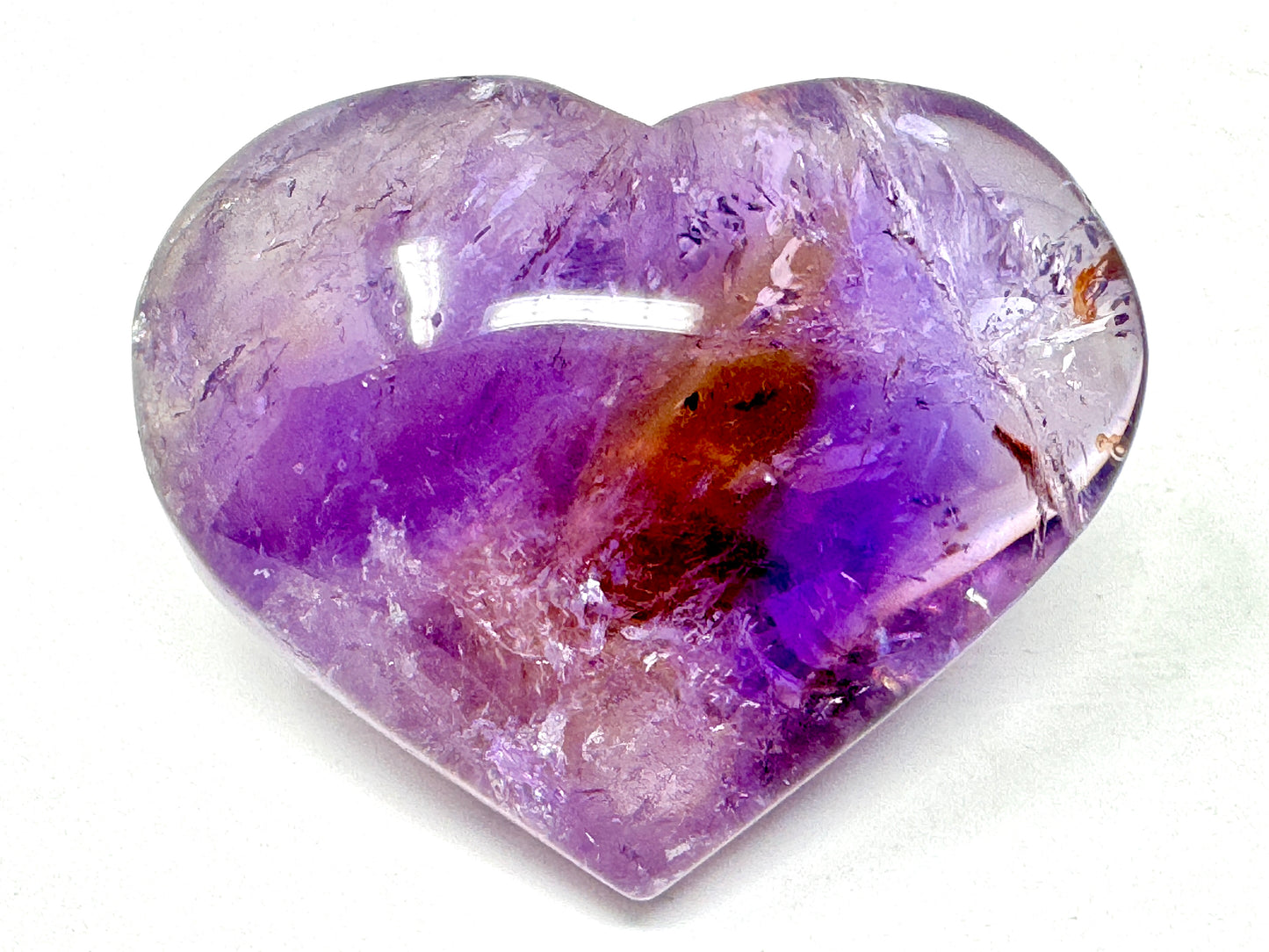 Ametrine Quartz Crystal Heart 5cm