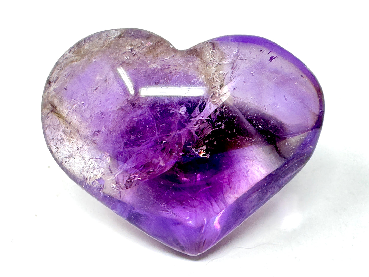 Ametrine Quartz Crystal Heart 3.9cm