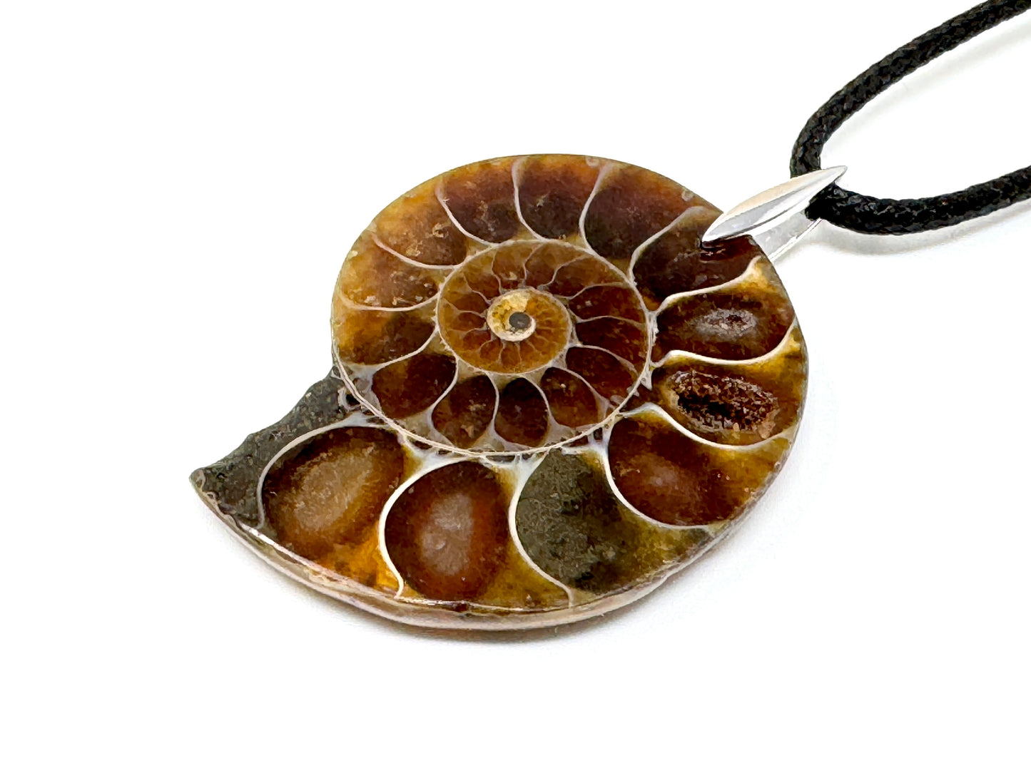 Ammonite Half Pendant 3.8cm