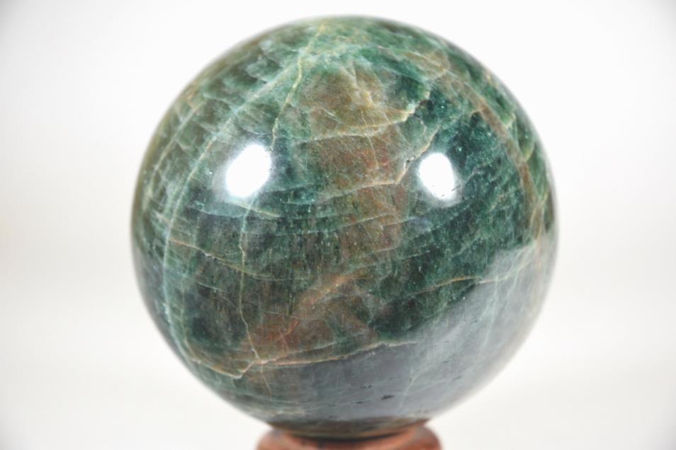 Green Apatite Crystal Sphere 7.8cm