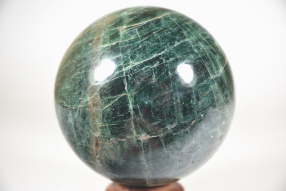 Green Apatite Crystal Sphere 7.8cm