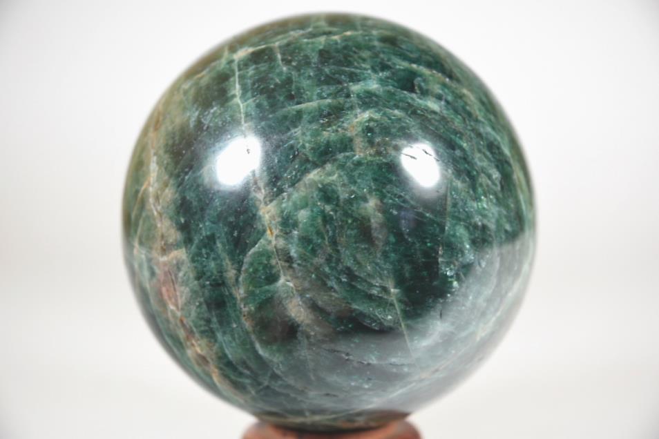 Green Apatite Crystal Sphere 7.8cm