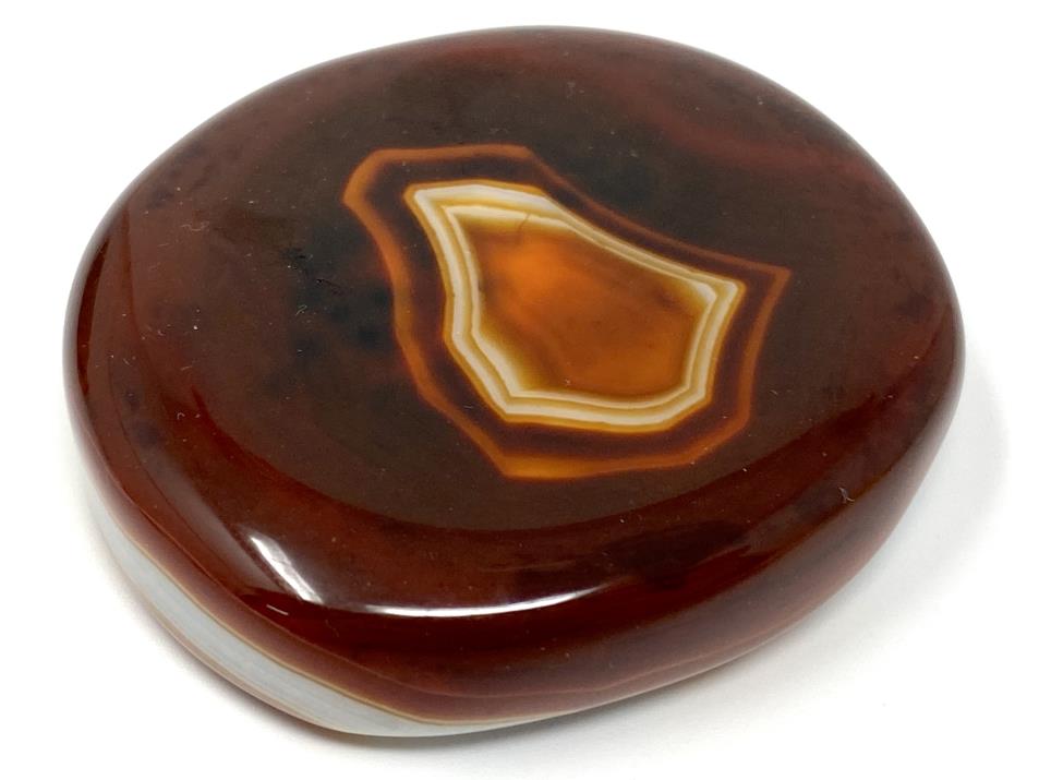 Banded Agate Crystal Pebble Flat 5.4cm