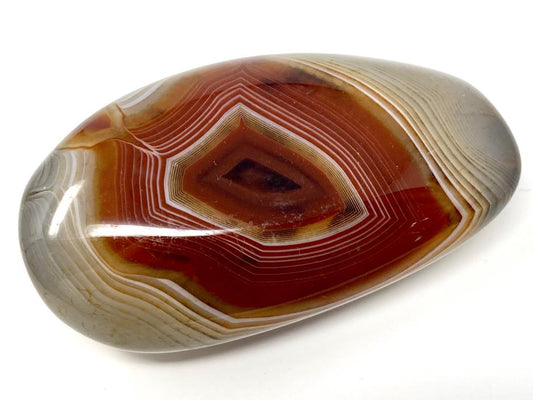 Banded Agate Crystal Pebble 6.2cm