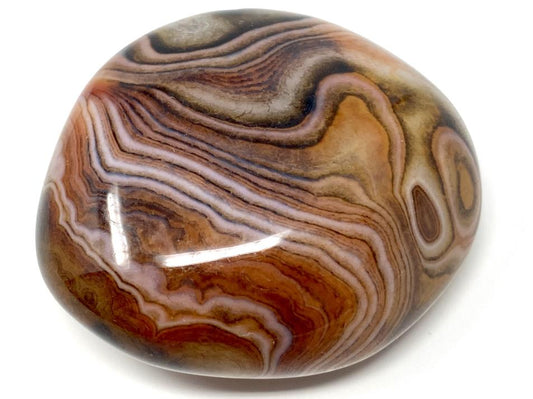 Banded Agate Crystal Pebble 5cm