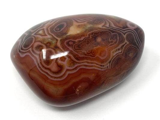 Banded Agate Crystal Pebble 6.3cm