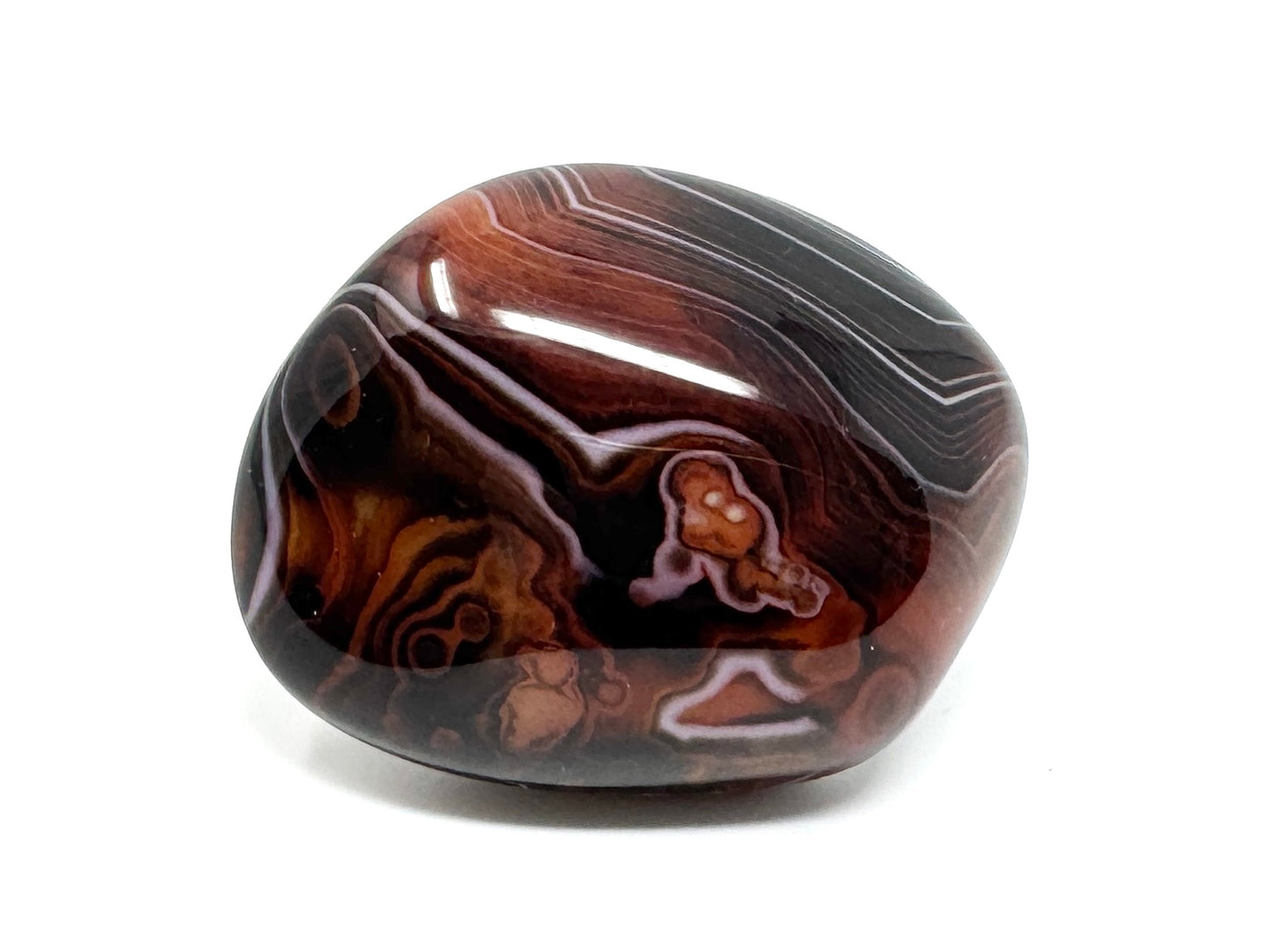 Banded Agate Crystal Pebble 4.9cm