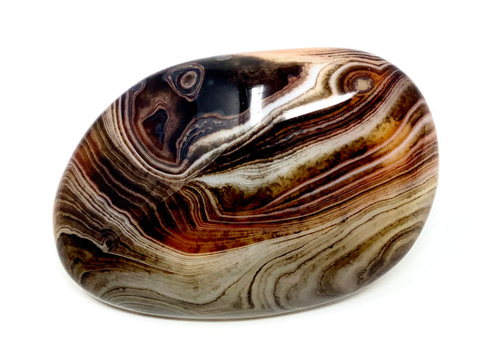 Banded Agate Crystal Pebble 5.9cm