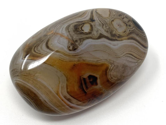 Banded Agate Crystal Pebble 6cm