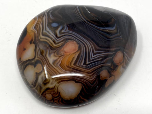 Banded Agate Crystal Pebble 7.2cm