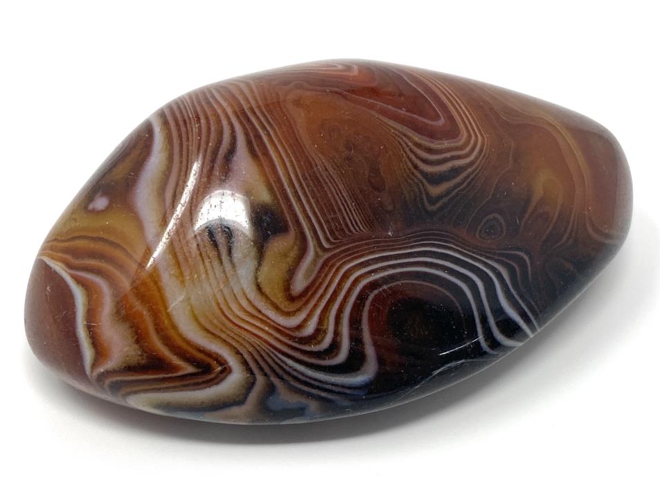 Banded Agate Crystal Pebble Large 9.8cm