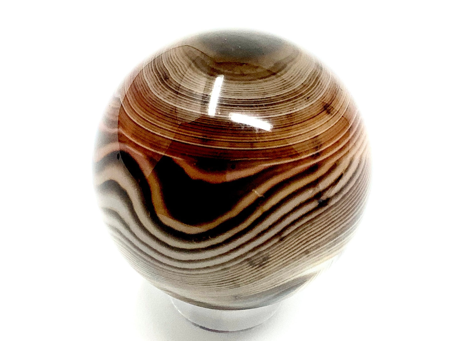 Banded Agate Crystal Sphere 3.3cm