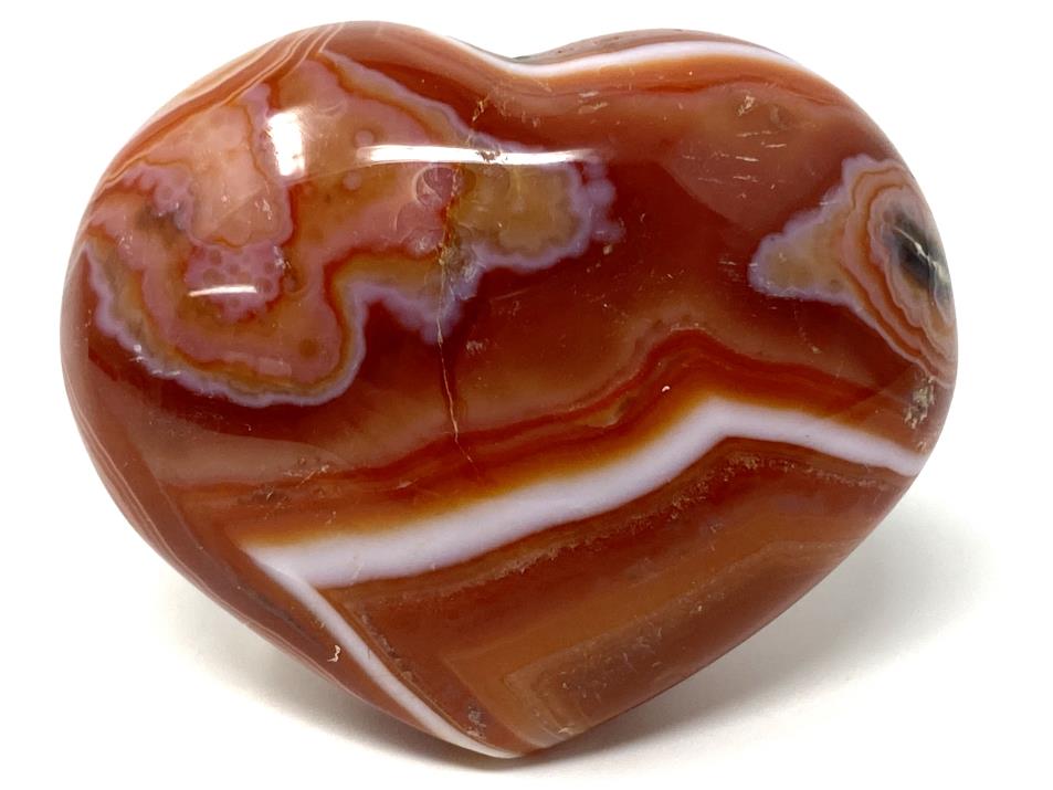 Carnelian Crystal Heart 5.3cm