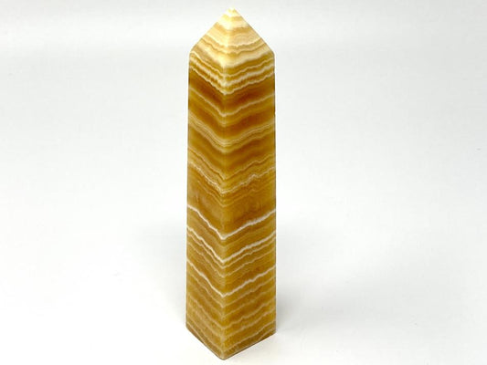 Banded Orange Calcite Crystal Tower Large 16.3cm