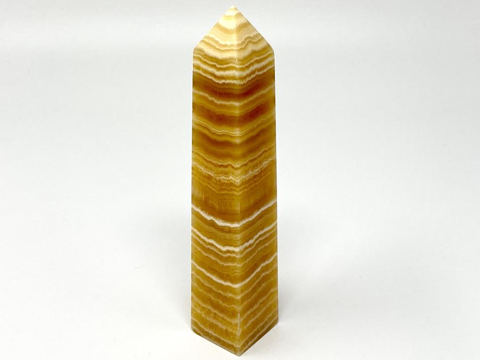 Banded Orange Calcite Crystal Tower Large 16.3cm