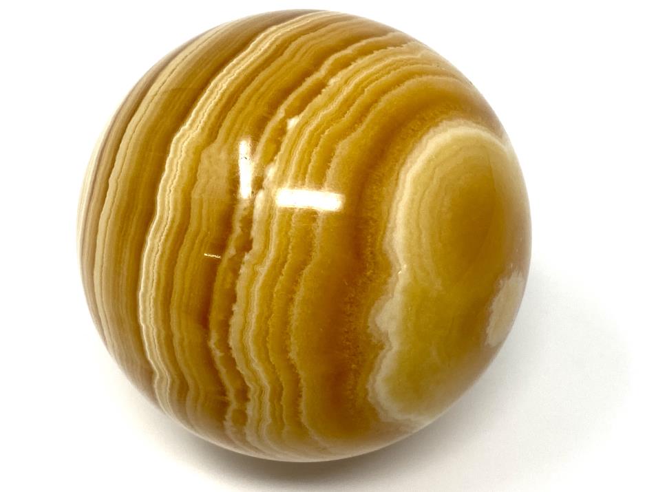 Banded Orange Calcite Crystal Sphere 6.9cm