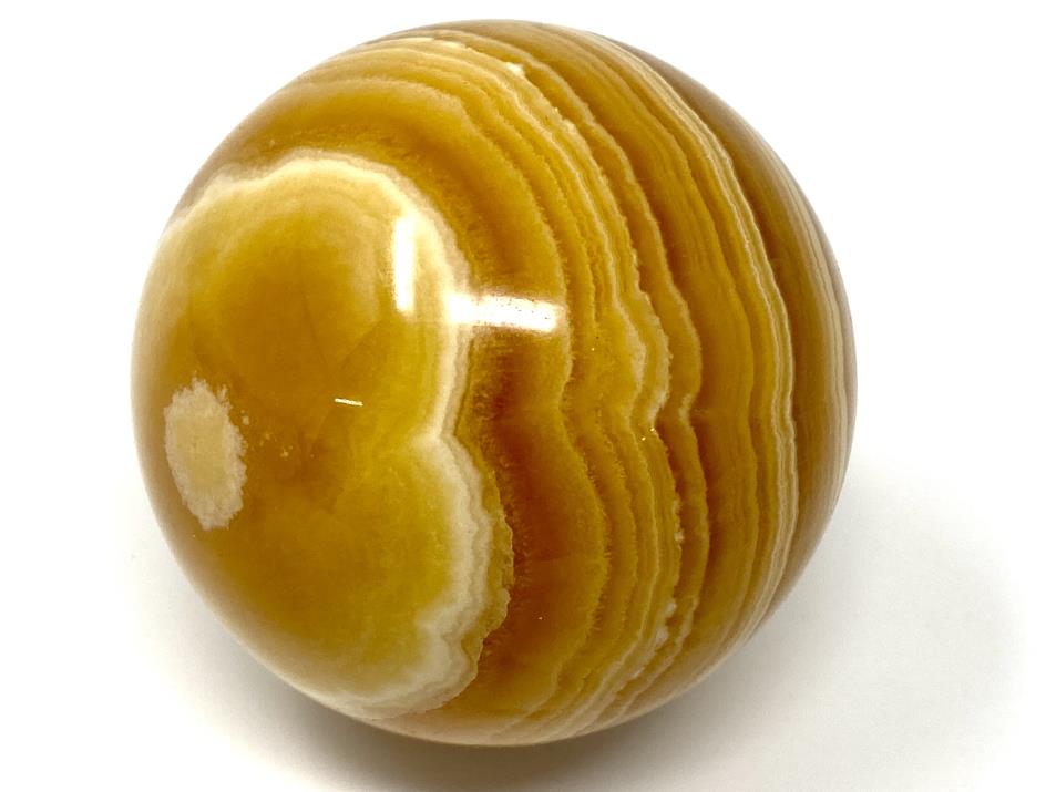 Banded Orange Calcite Crystal Sphere 6.9cm