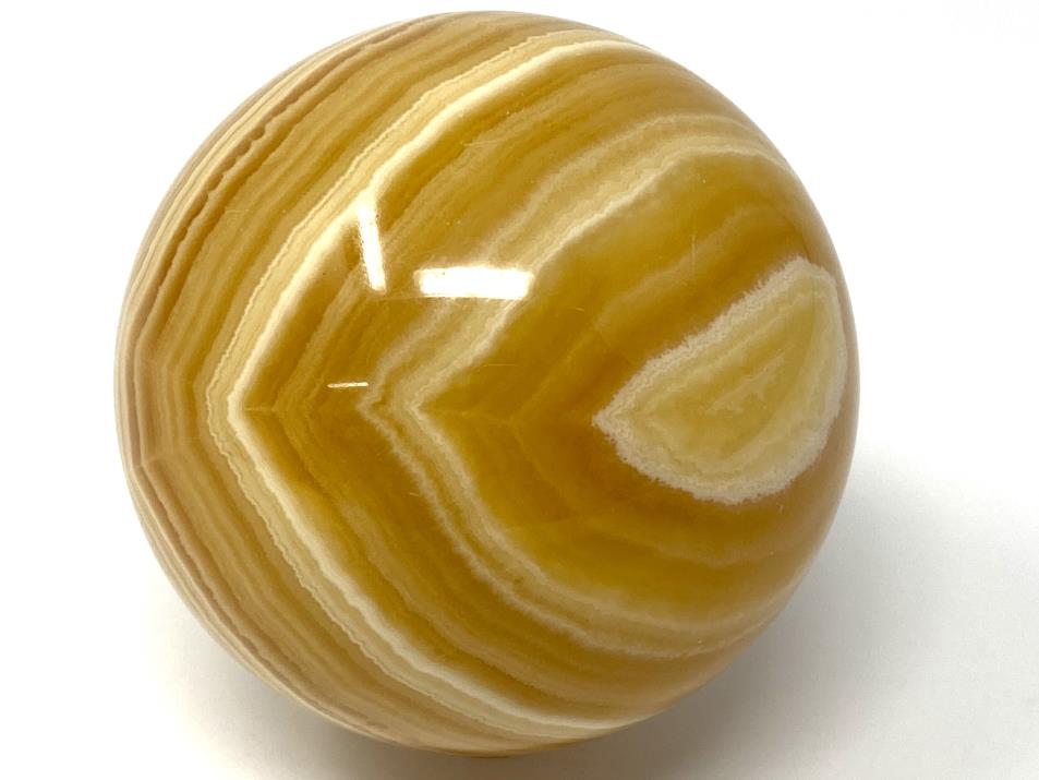 Banded Orange Calcite Crystal Sphere 6.8cm