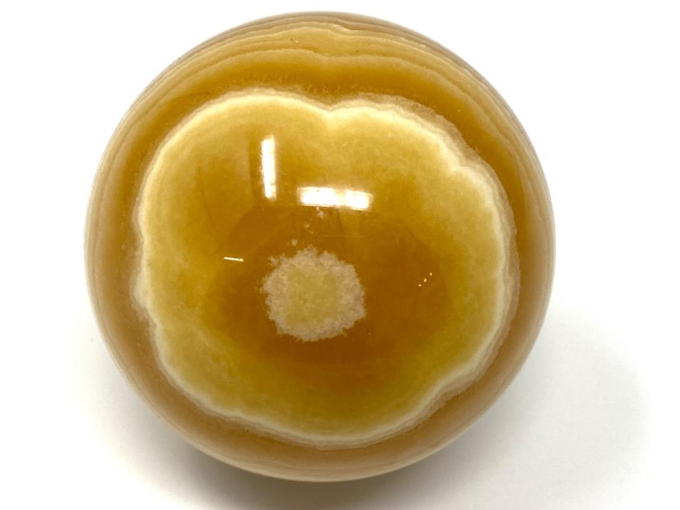 Banded Orange Calcite Crystal Sphere 6.9cm