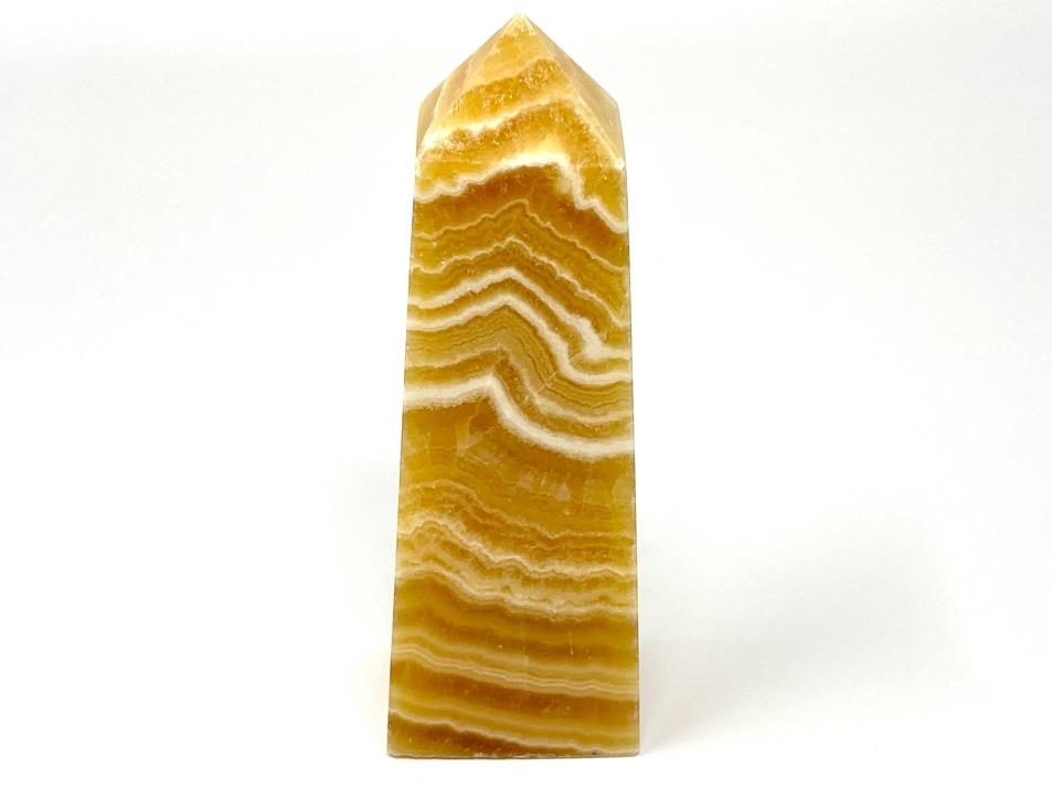 Banded Orange Calcite Crystal Tower Large 13.6cm