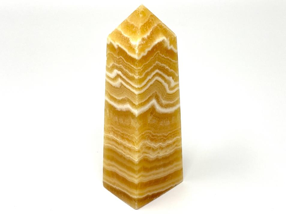 Banded Orange Calcite Crystal Tower Large 13.6cm