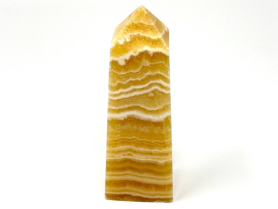 Banded Orange Calcite Crystal Tower Large 13.6cm