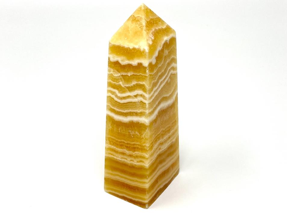 Banded Orange Calcite Crystal Tower Large 13.6cm