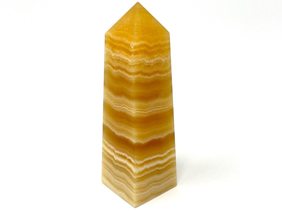 Banded Orange Calcite Crystal Tower 9.6cm