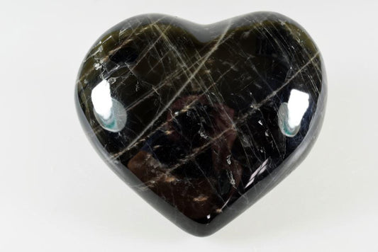 Black Moonstone Crystal Heart Large 10.6cm