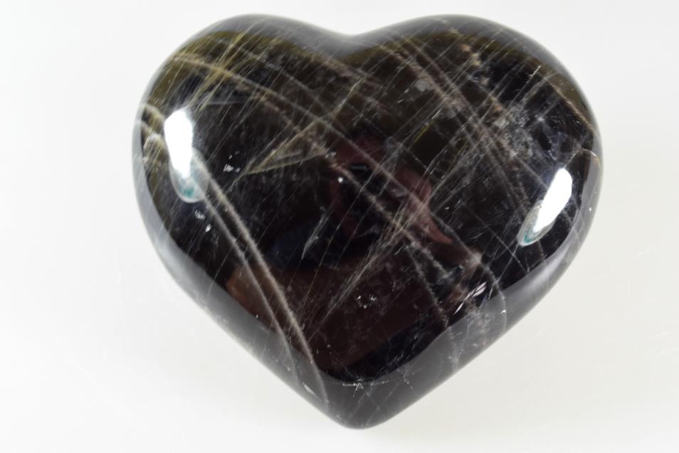 Black Moonstone Crystal Heart Large 10.6cm