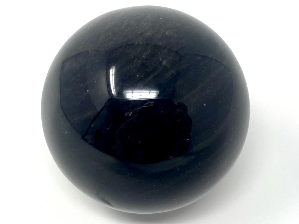 Silver Sheen Obsidian Crystal Sphere 6.4cm