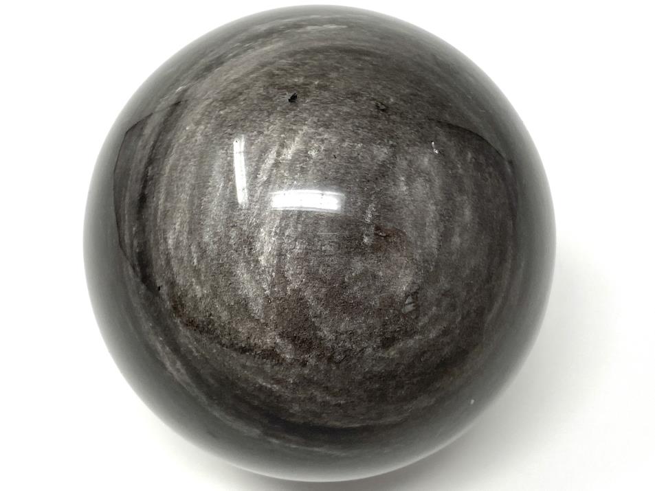 Silver Sheen Obsidian Crystal Sphere Large 8.3cm