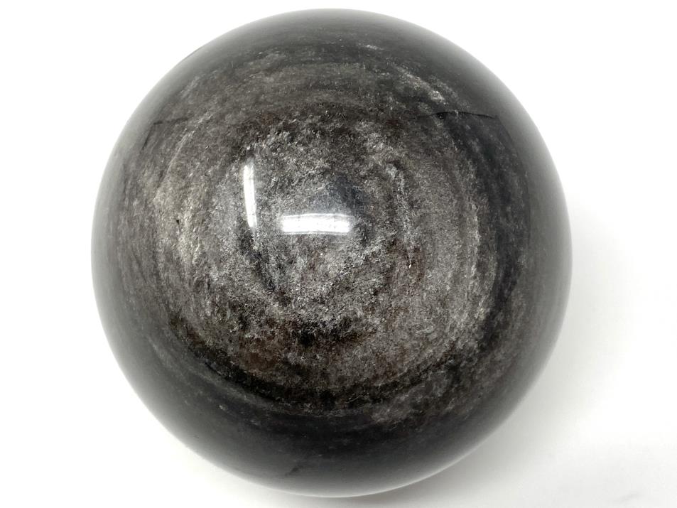 Silver Sheen Obsidian Crystal Sphere Large 8cm