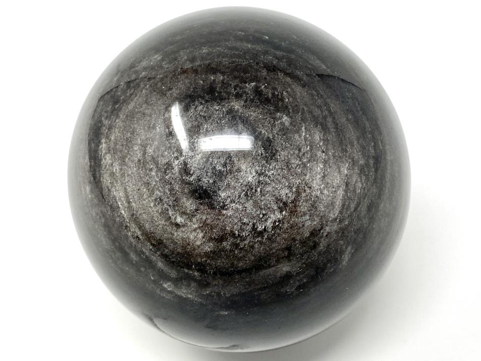 Silver Sheen Obsidian Crystal Sphere Large 8cm