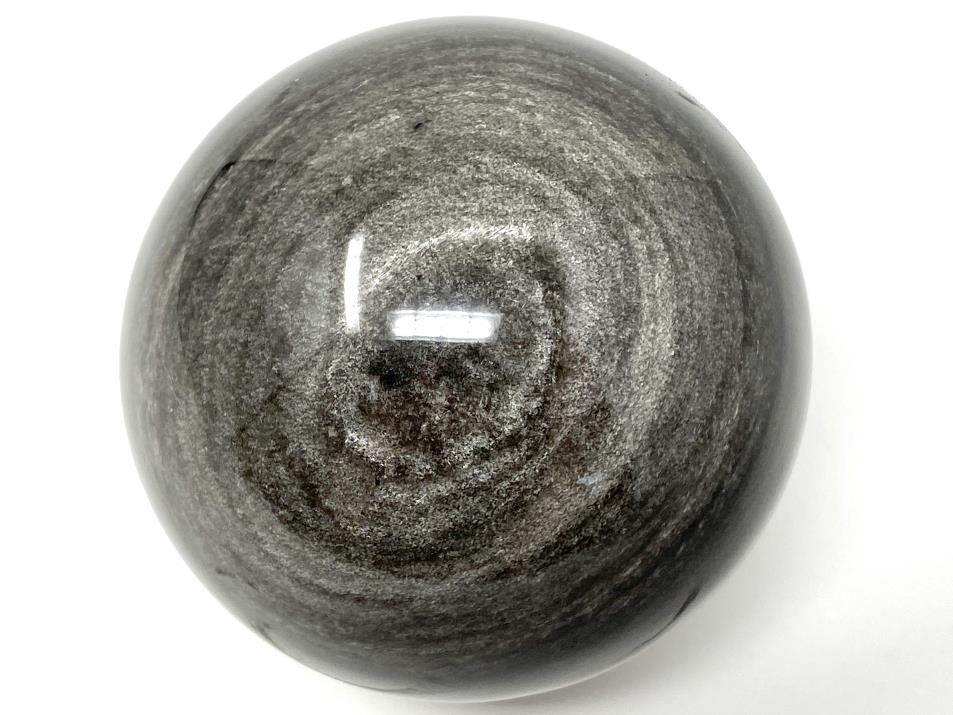 Silver Sheen Obsidian Crystal Sphere Large 8cm