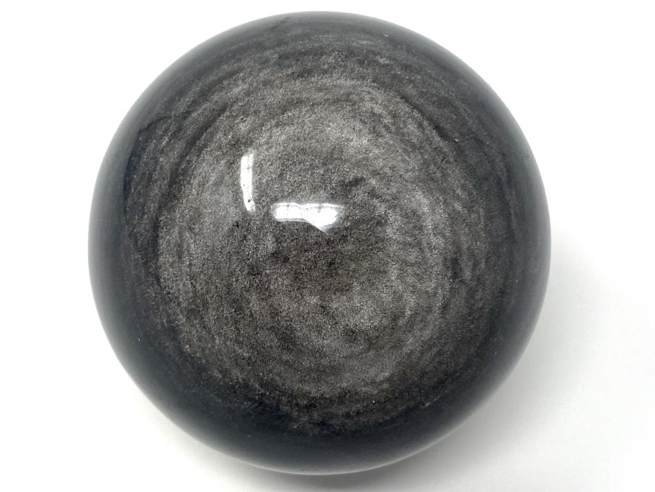 Silver Sheen Obsidian Crystal Sphere 6.4cm