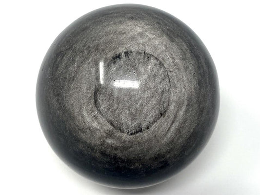 Silver Sheen Obsidian Crystal Sphere 6.4cm