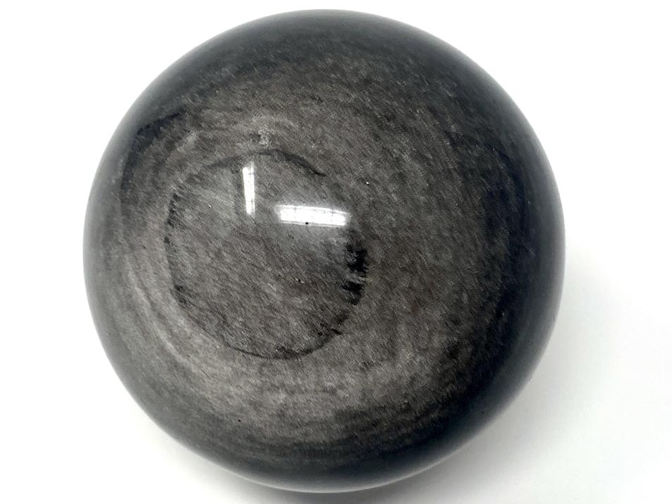 Silver Sheen Obsidian Crystal Sphere 6.4cm