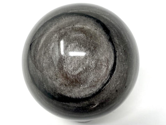 Silver Sheen Obsidian Crystal Sphere 4.9cm