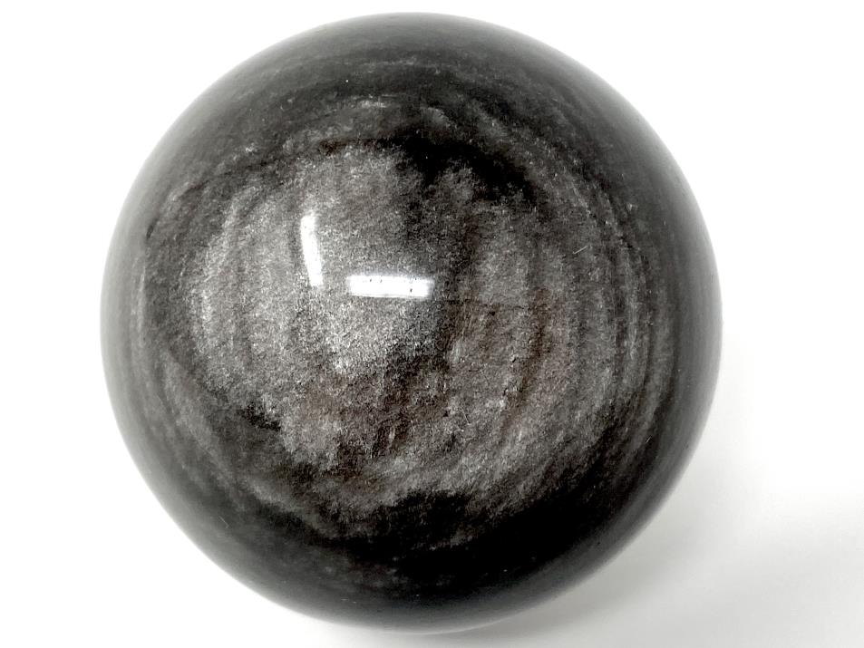 Silver Sheen Obsidian Crystal Sphere 4.9cm