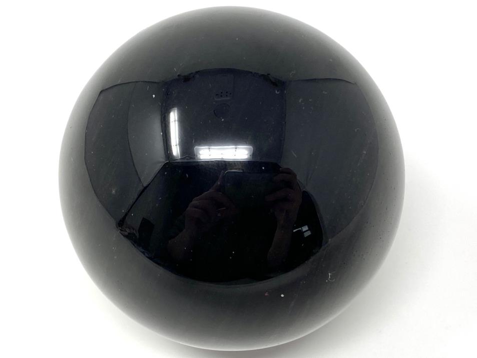 Silver Sheen Obsidian Crystal Sphere Large 8cm