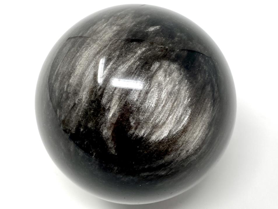 Silver Sheen Obsidian Crystal Sphere Large 7.2cm