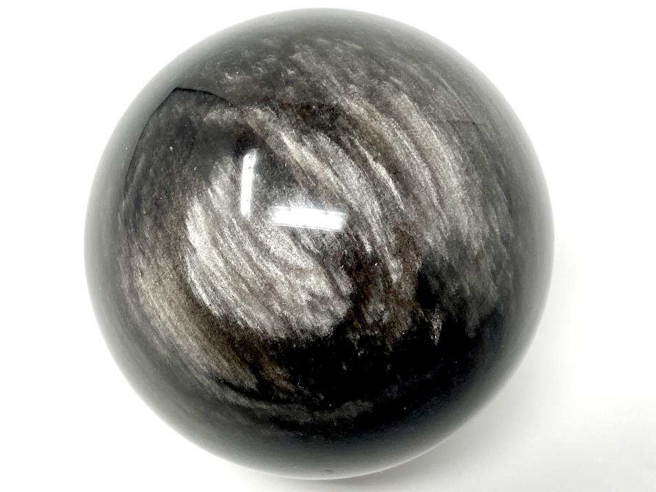 Silver Sheen Obsidian Crystal Sphere Large 7.2cm