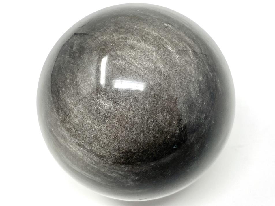 Silver Sheen Obsidian Crystal Sphere Large 7.1cm